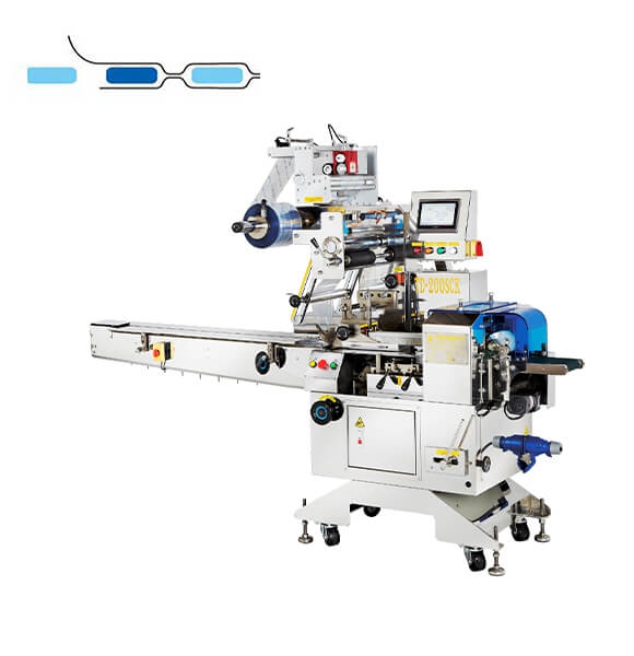 TD-200SCG horizontal individual cookie packaging machine by Tai Dragon Machinery Co., Ltd.